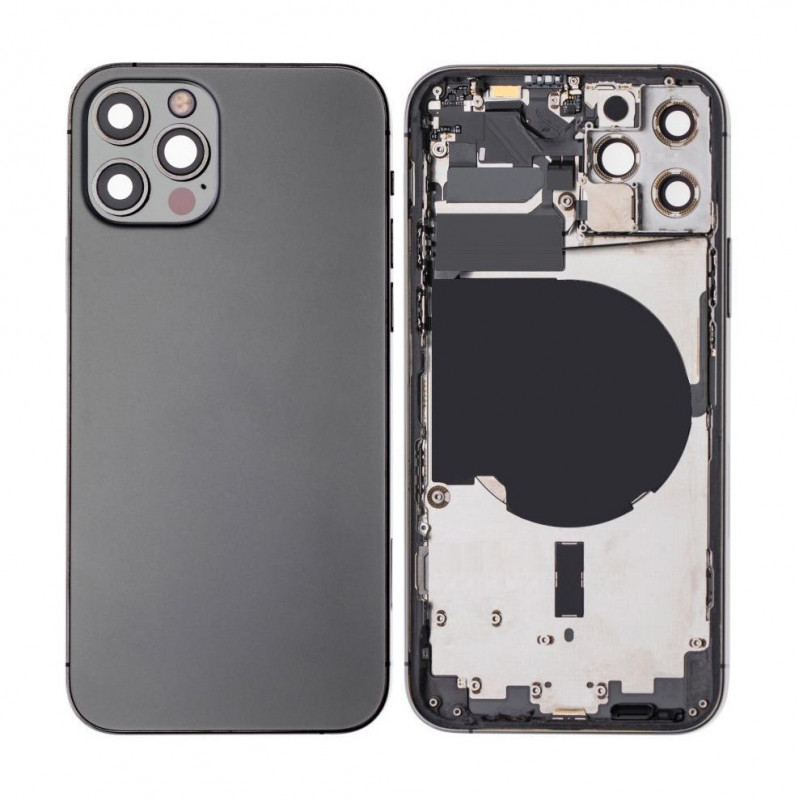 Full Body Housing For Apple iPhone 12 Pro - Black